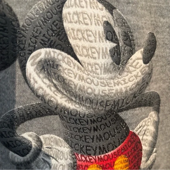 Disney Men's Gray Crewneck Sweater with Mickey Mouse - Picture 3 of 9